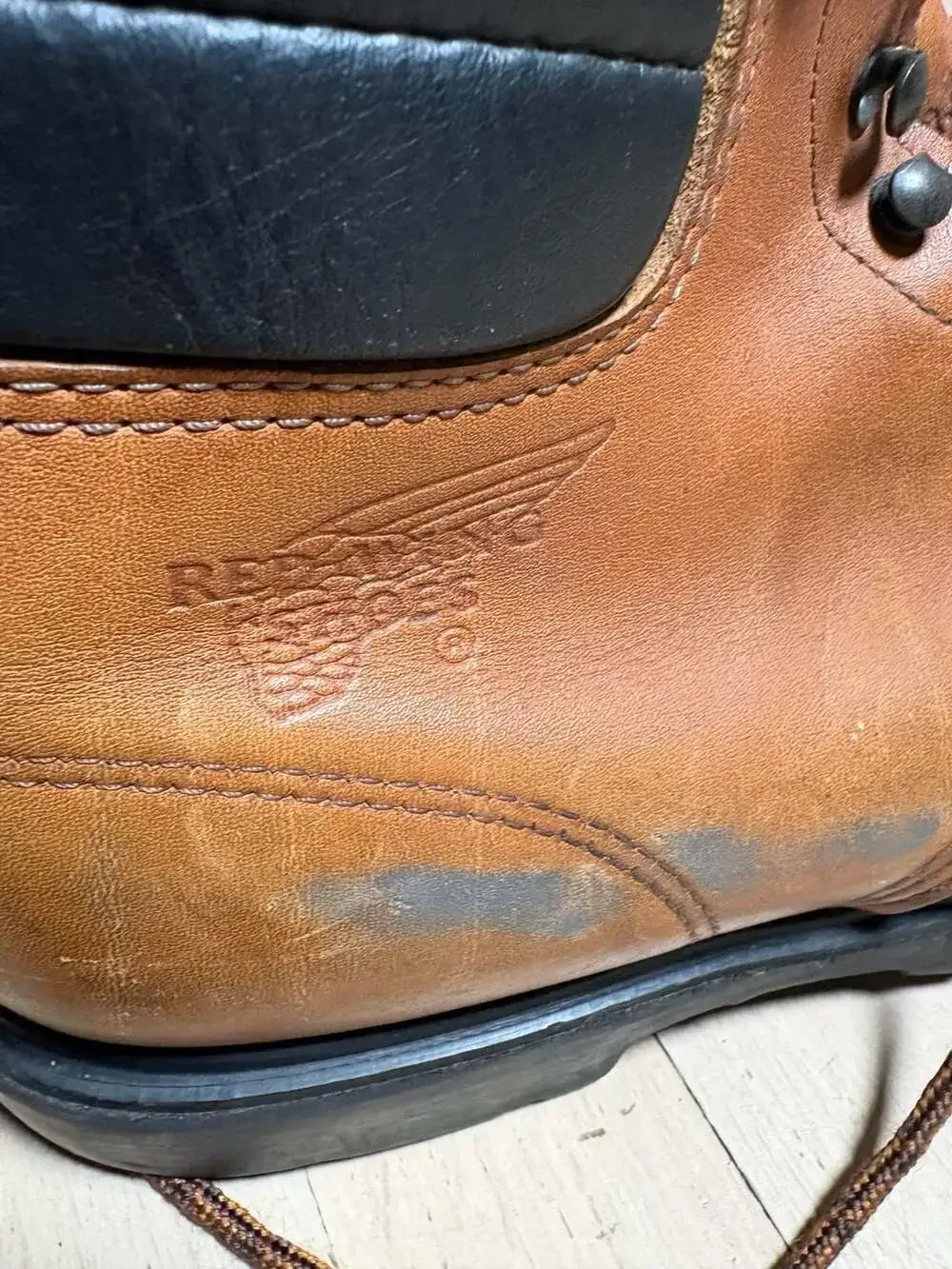 Red Wing Men's Vintage Steel Toe Leather Work Boots ANSI Z41 PT99